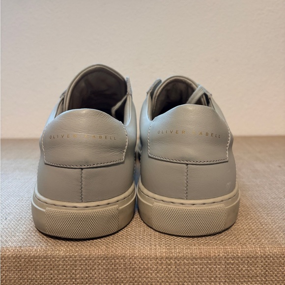 Oliver Cabell Gray Leather Sneakers - Picture 3 of 5